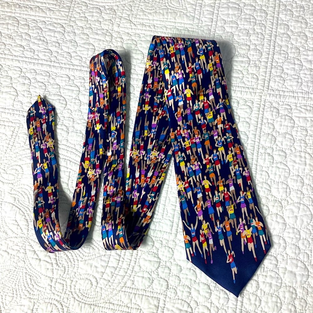 Marathon Tie from Alynn Neckwear OS 100% Silk Men’s Tie Marathon‎ Runners